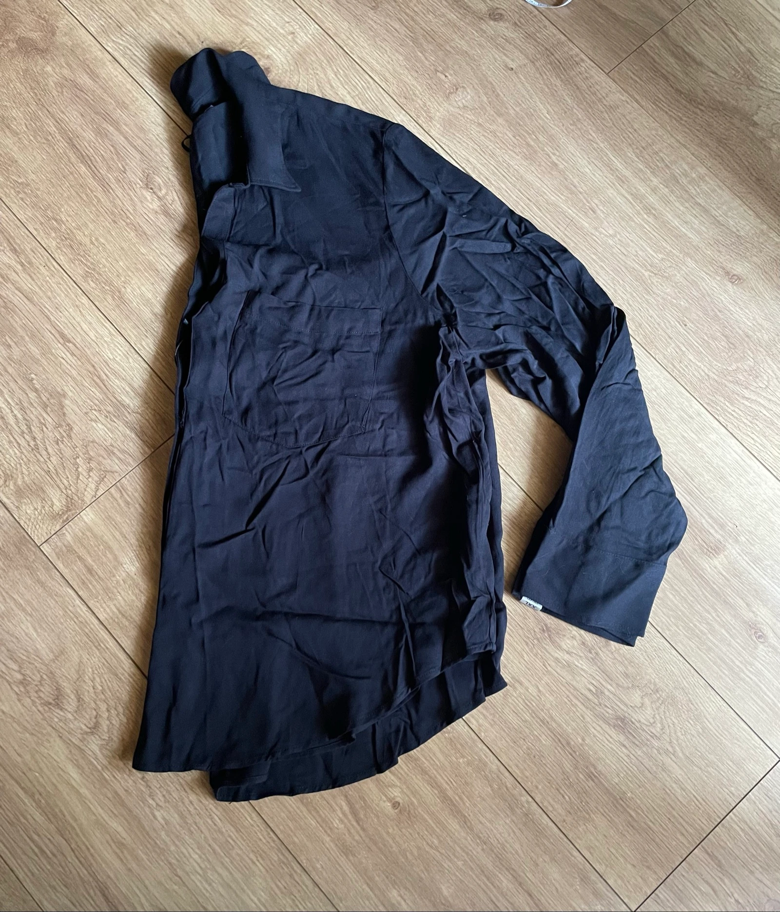 Camisa de botões preta tamanho XXL – photo 7